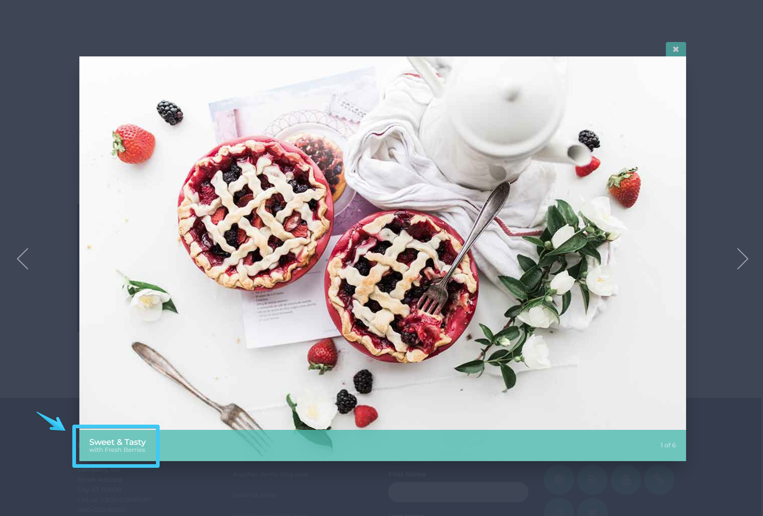 Act2 Advanced Gallery Image Caption Sample