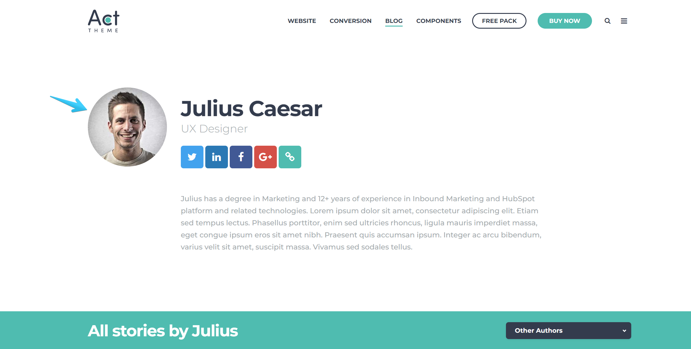 Act2 Blog Author Avatar Sample