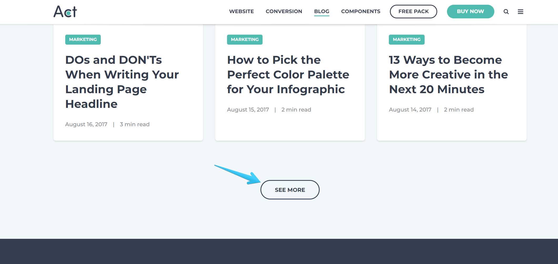 Act2 Blog II Blog Pagination Type Load Sample