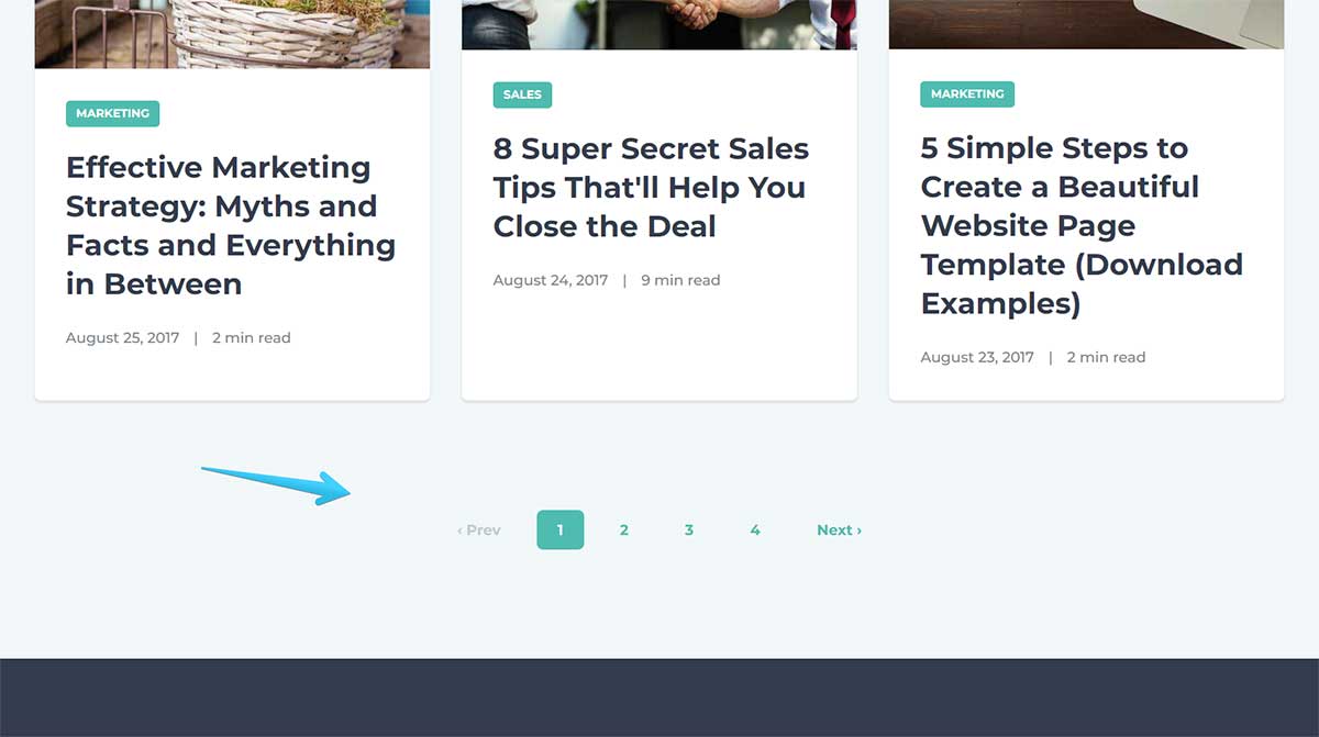 Act2 Blog II Blog Pagination Type Nav Sample