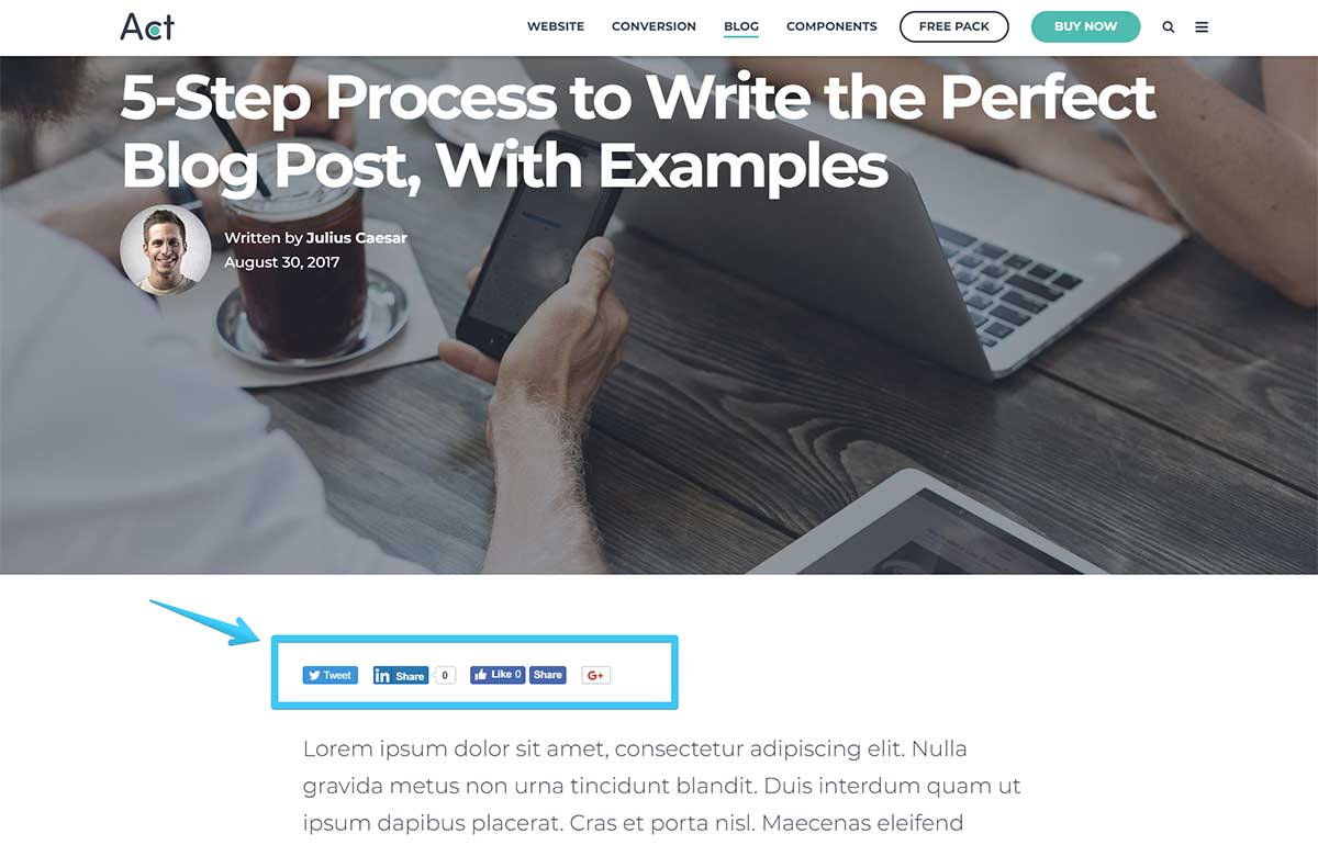 Act2 Blog II Post Sharing Type Default Sample