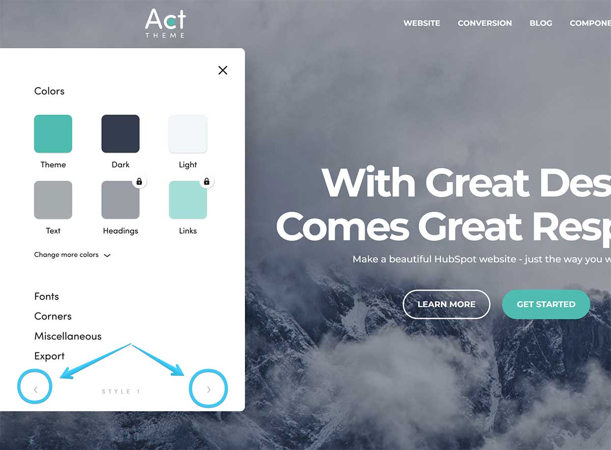 Act2 Customization - Step 1 - Navigation