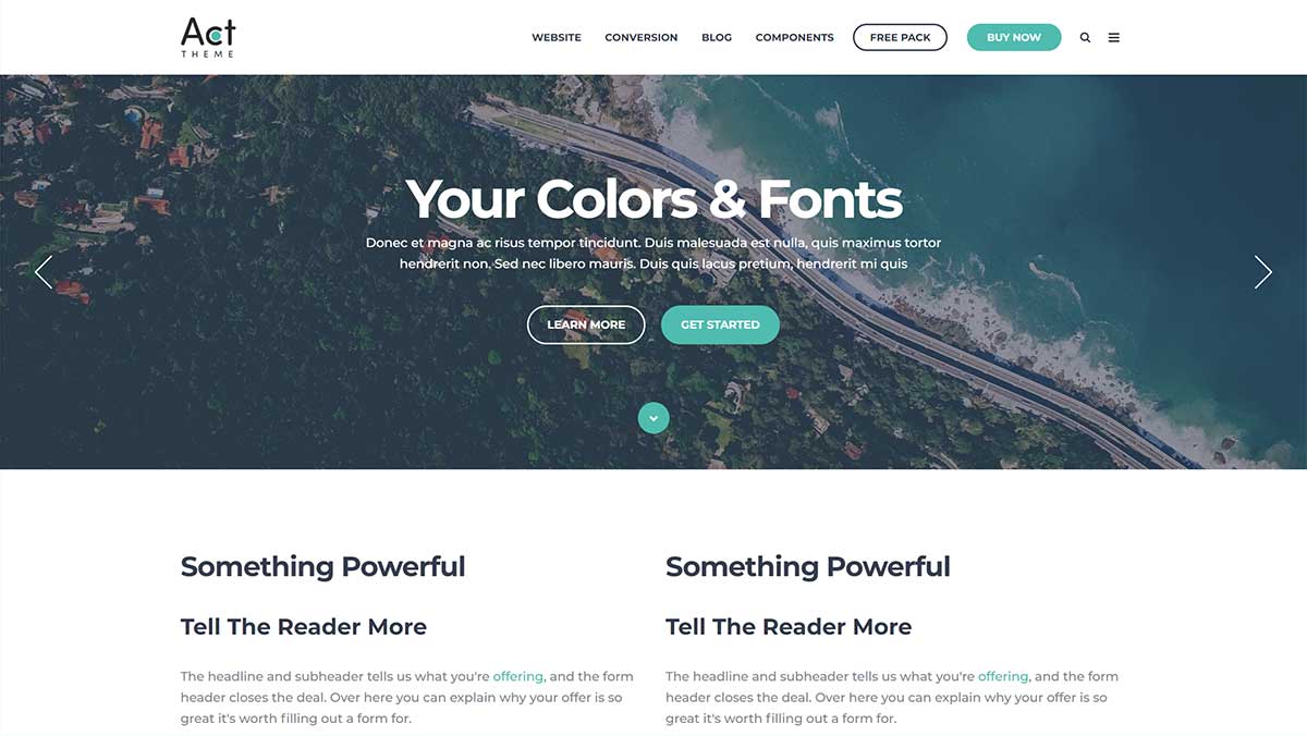 Act2 Hero Slider Minimum Height Natural