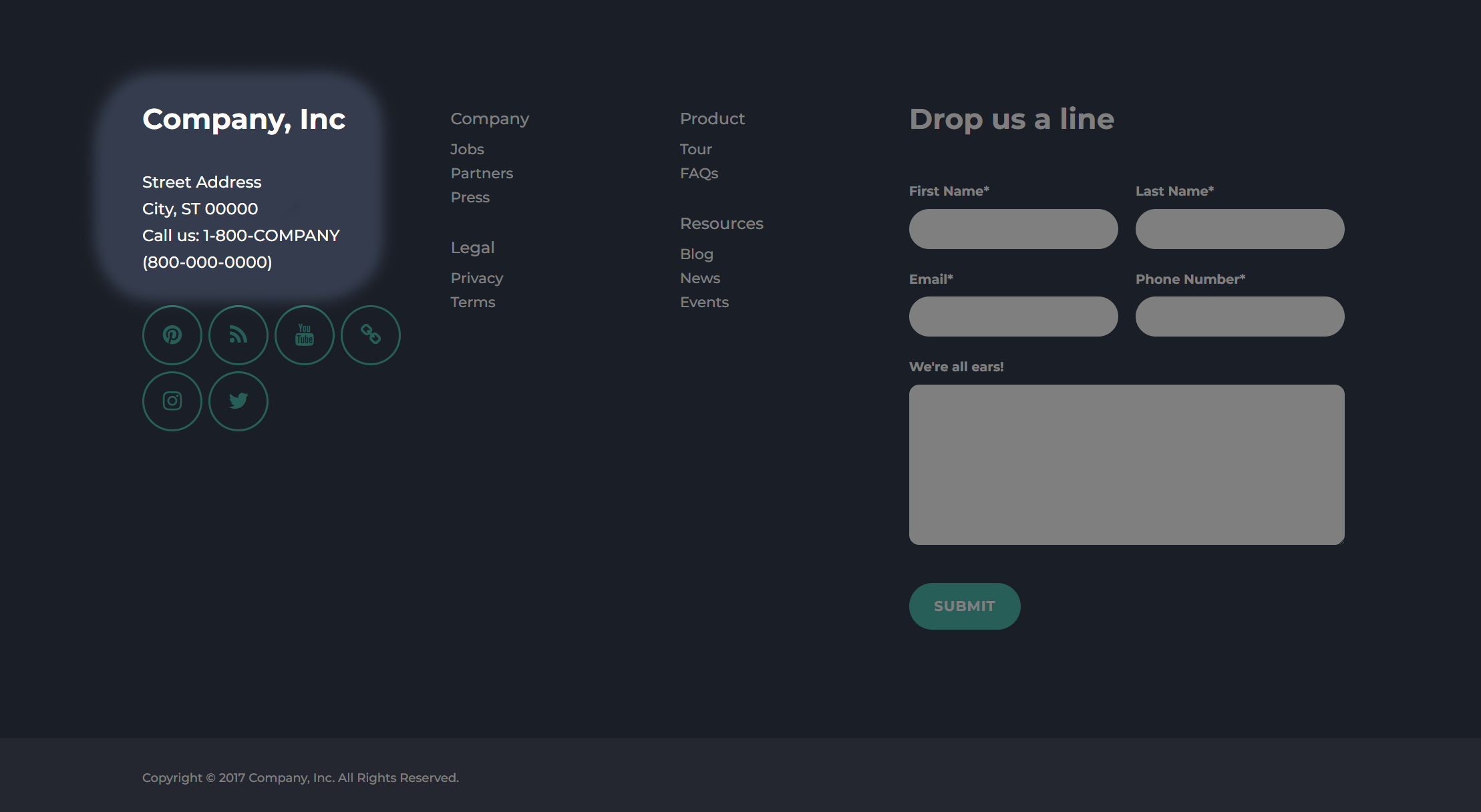 Act2 Highlight Footer II Company Address