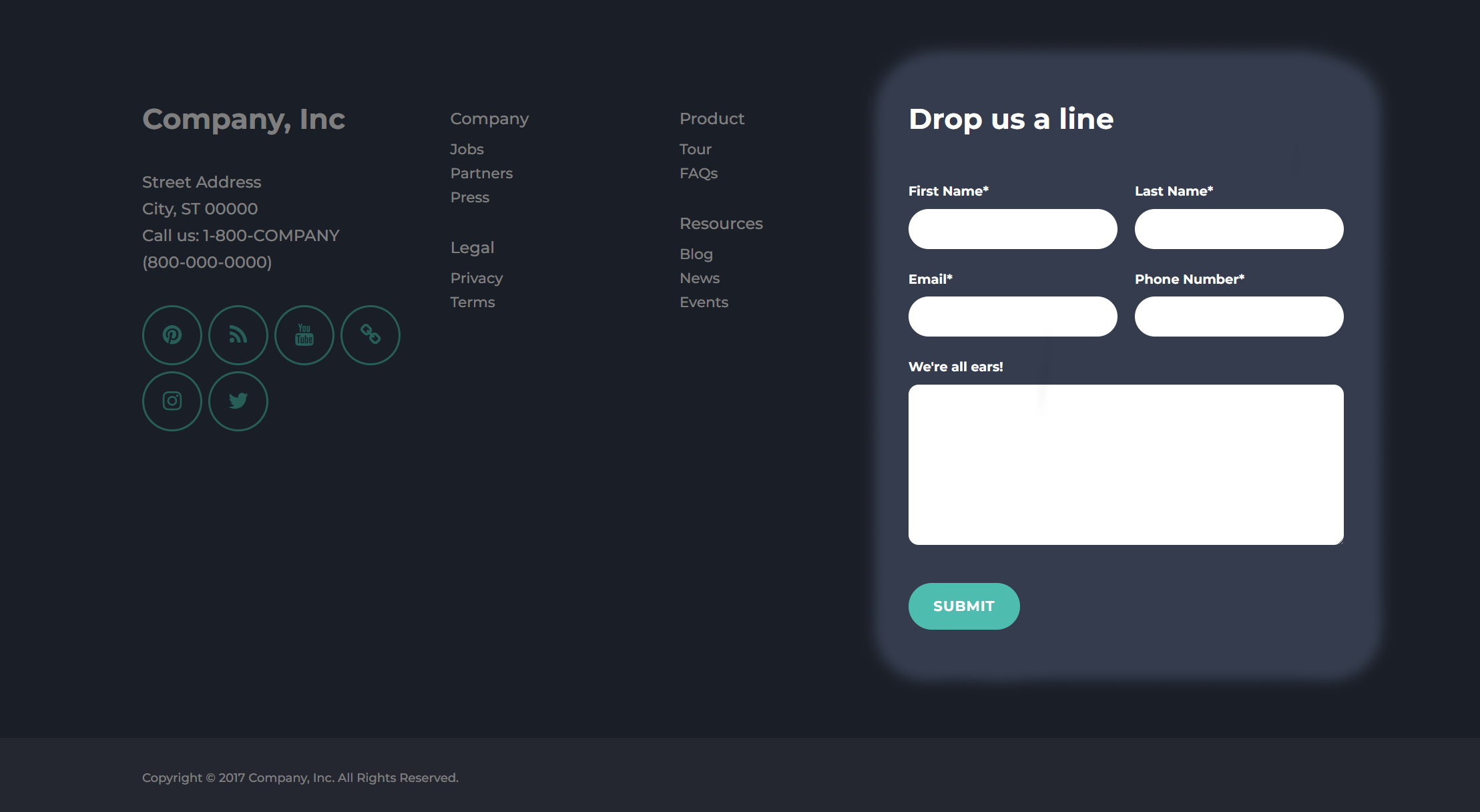 Act2 Highlight Footer II Form