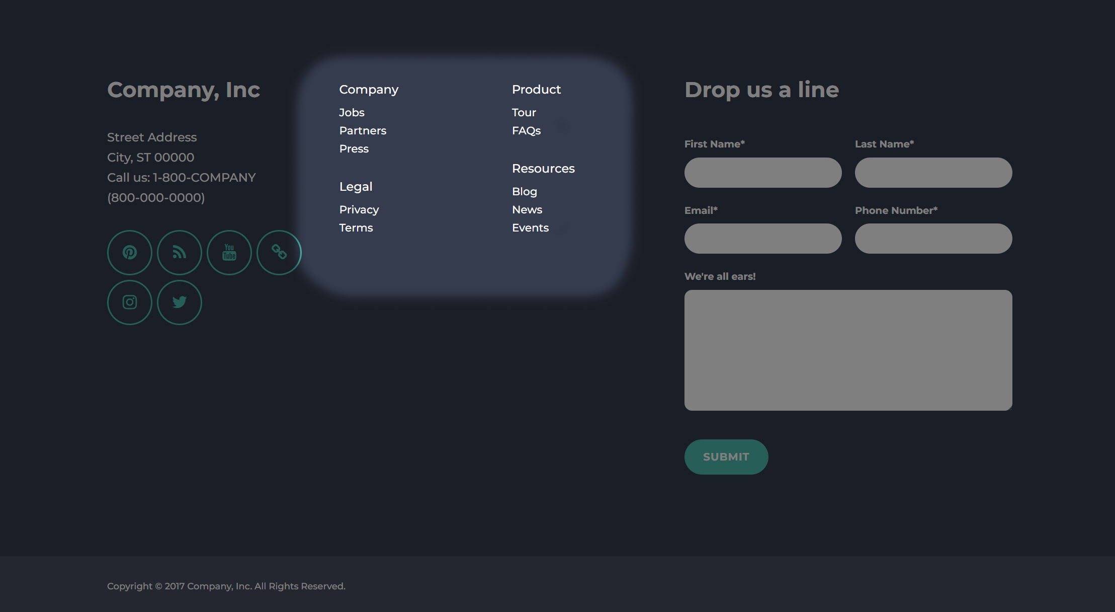 Act2 Highlight Footer II Menus