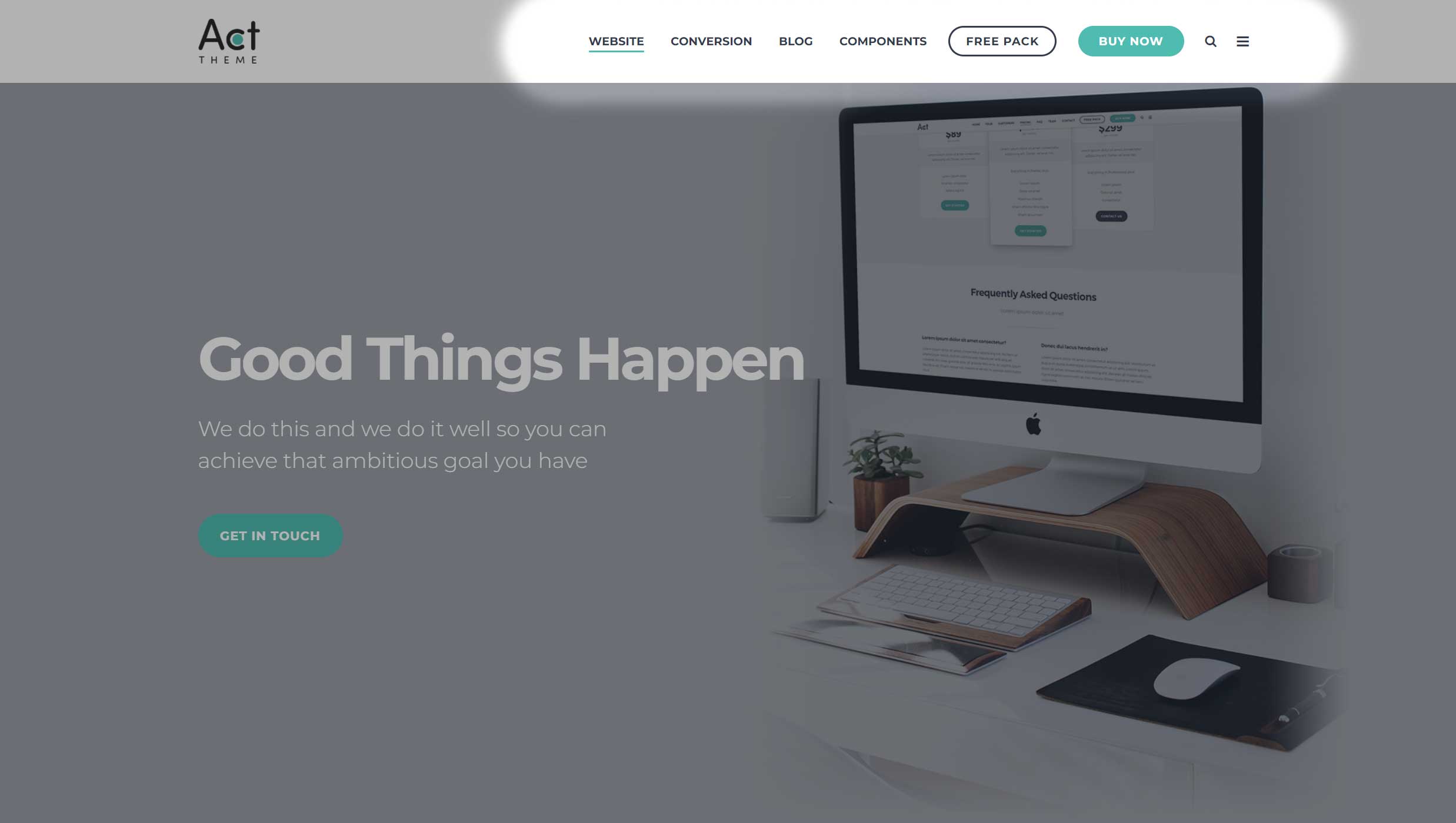 Act2 Hightlight Header Navigation