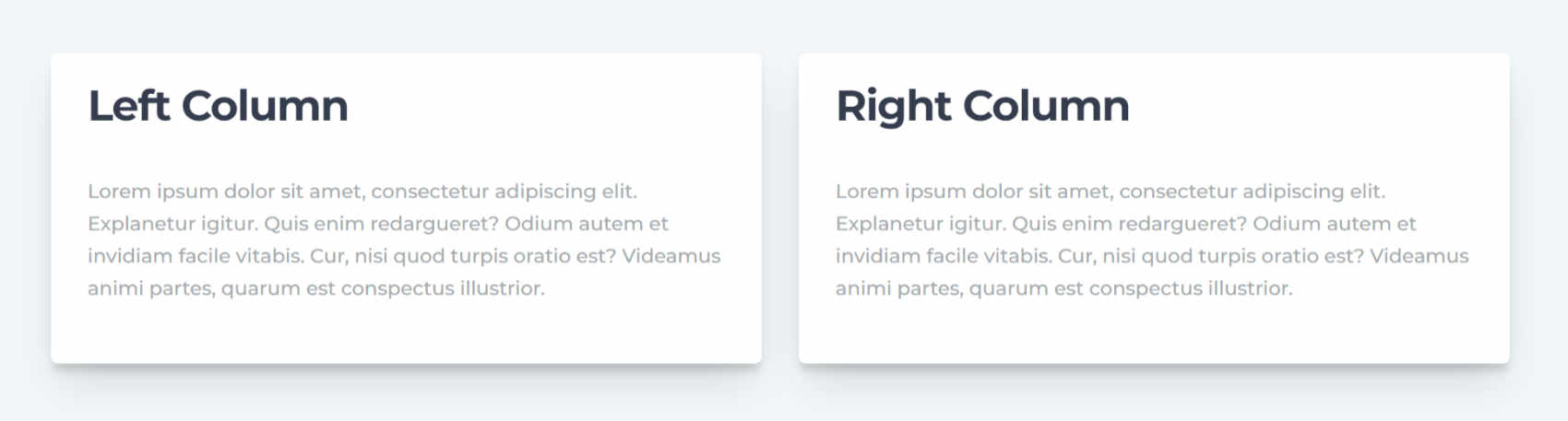 Act2 Left and Right Column Sample
