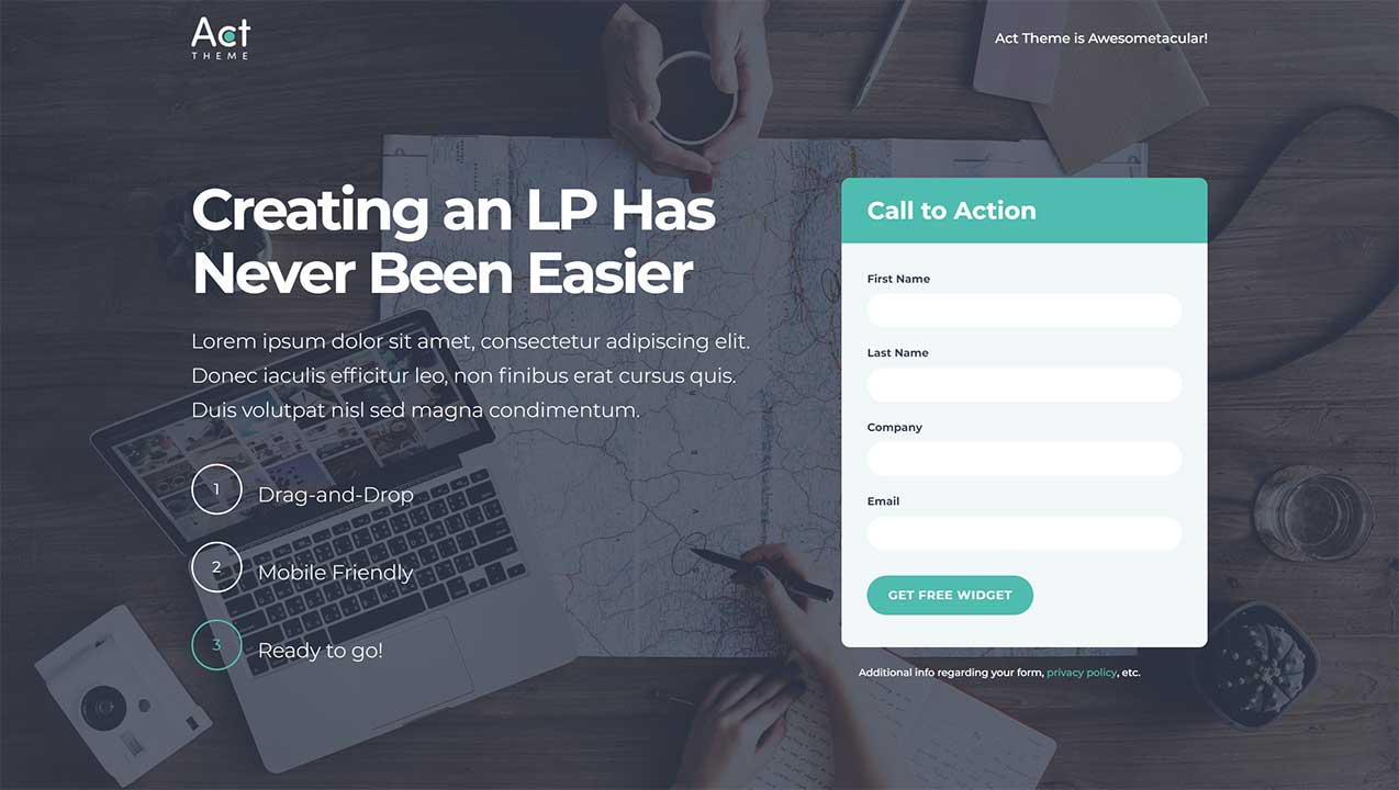 Act2 LP Header Overlap Sample