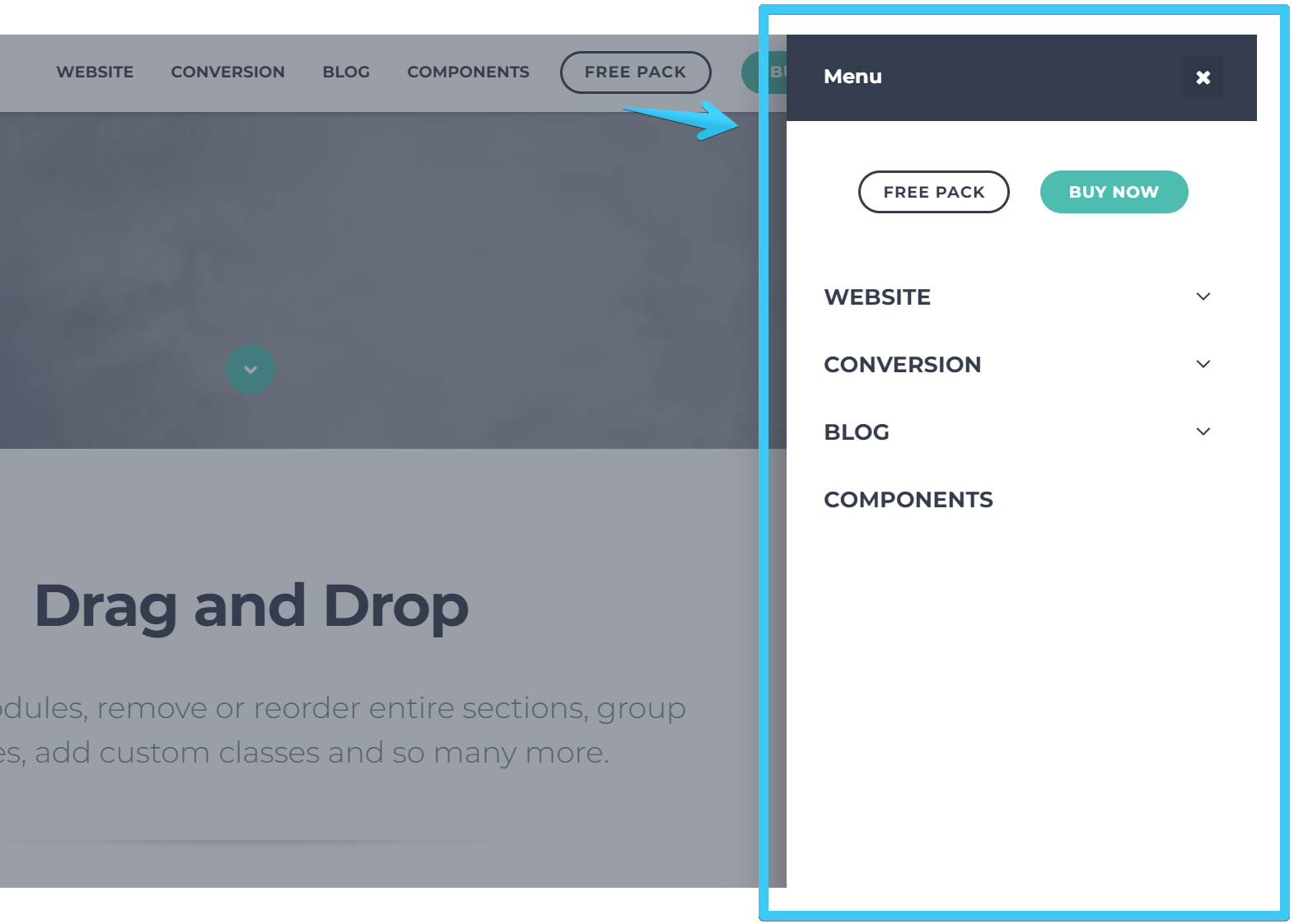 Act2 Menu Slide Sample