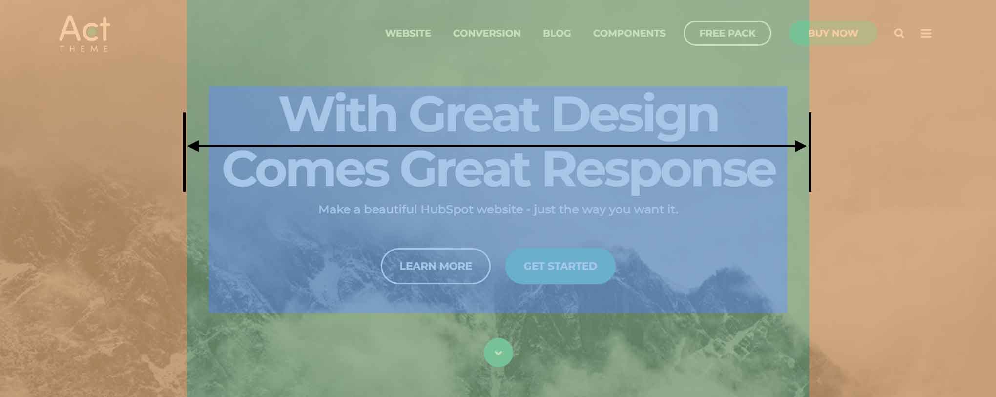 Act2 Hero Banner Content Width Sample