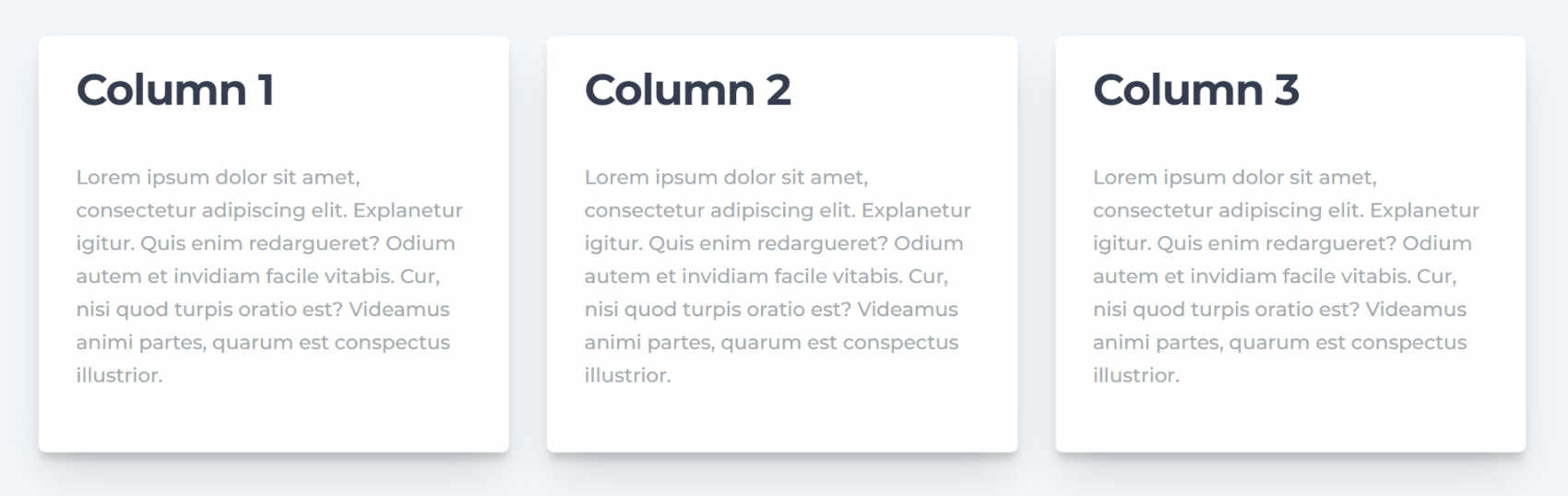 Act2 Three Columns Sample