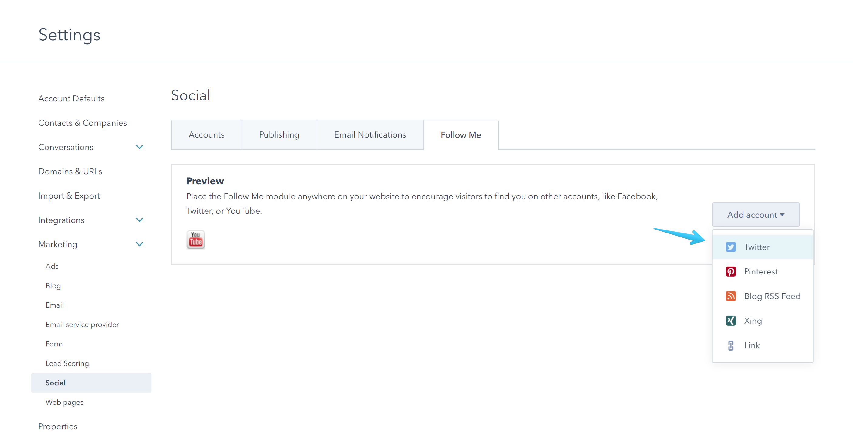 Act2 Social > Social Settings