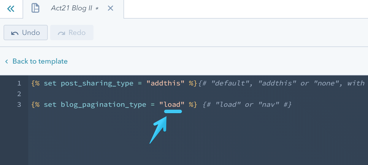 Act2 Template Builder Blog II Blog Pagination Type Load