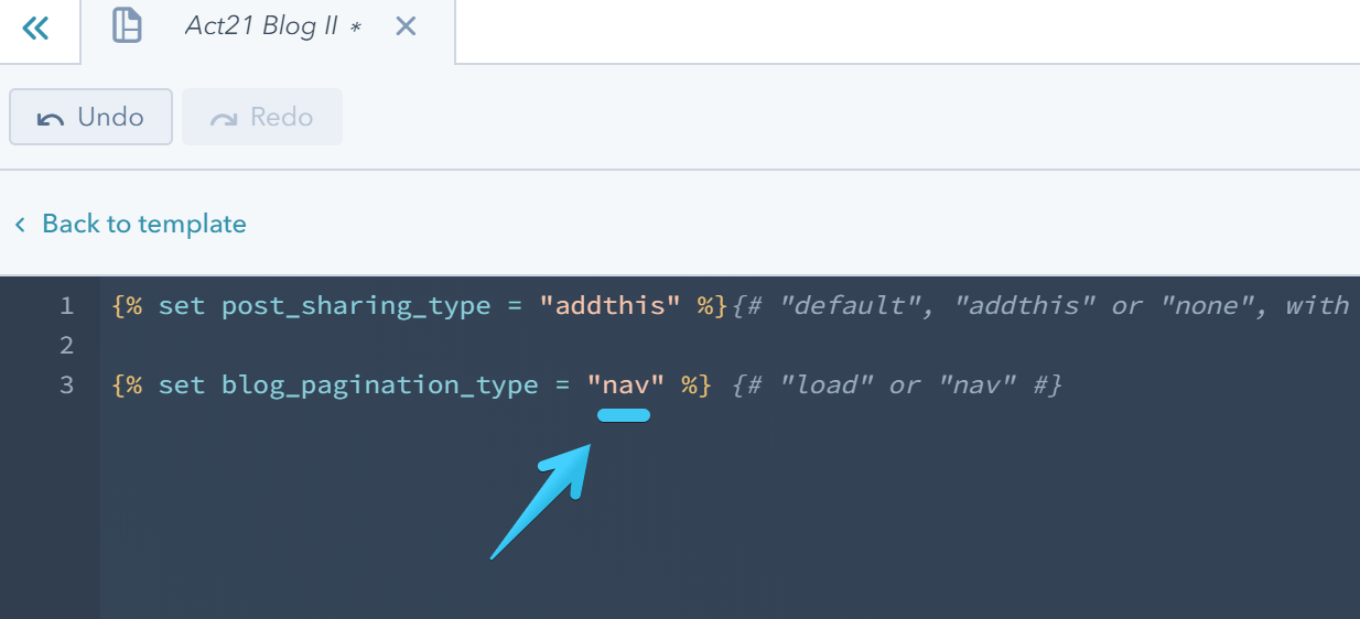 Act2 Template Builder Blog II Blog Pagination Type Nav