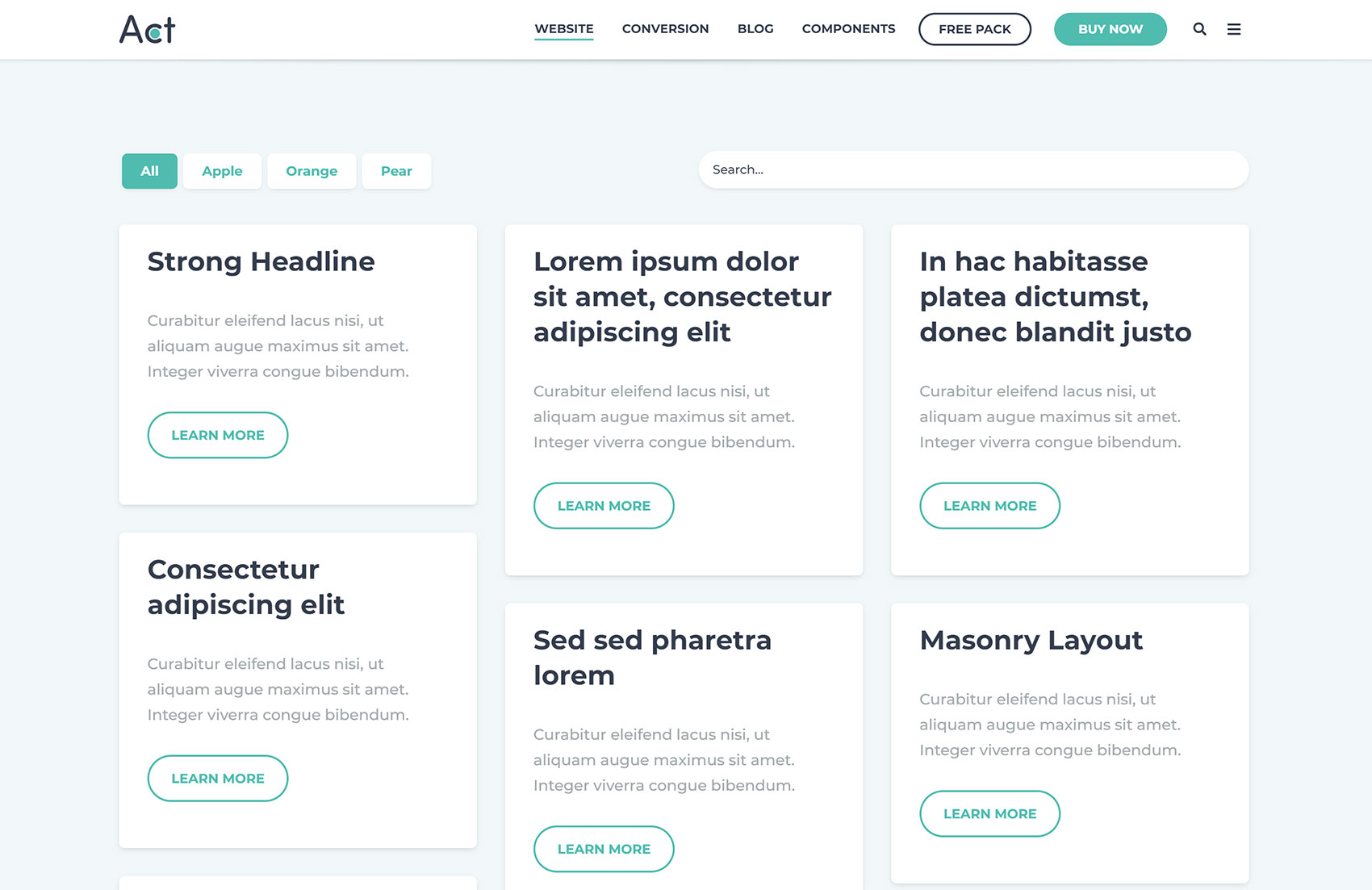 Act2 Flexible Column Listing Sample