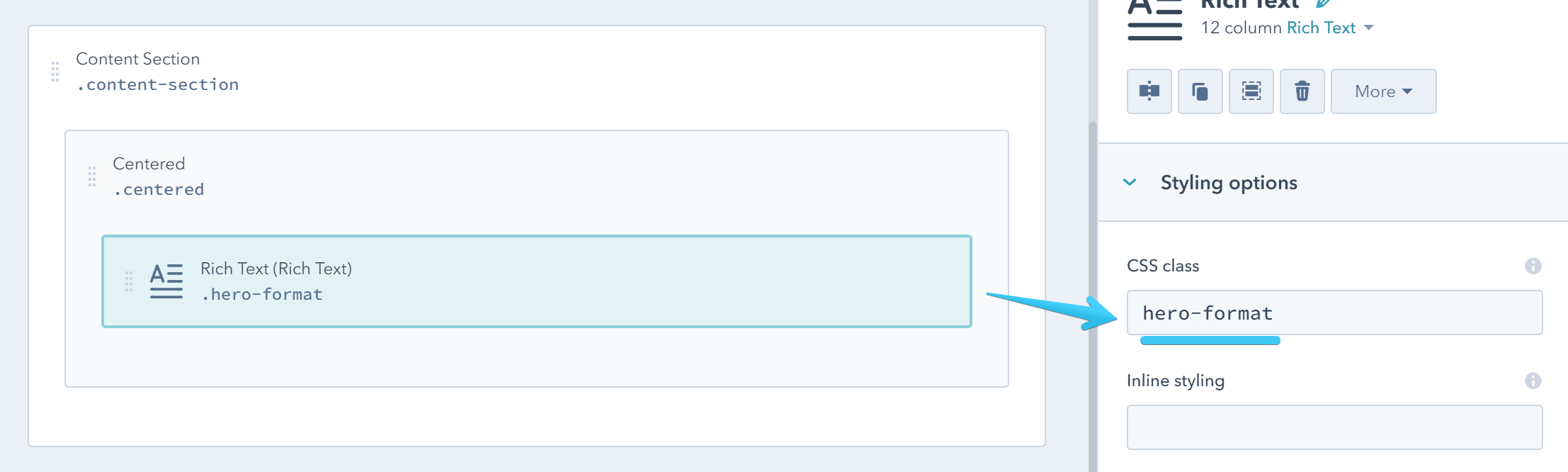 Act2 Template Builder Hero Format CSS Class