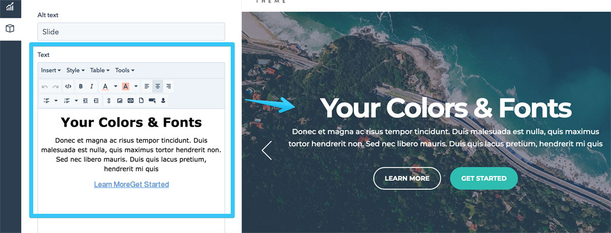 Act21 Hero Slider Slide Text