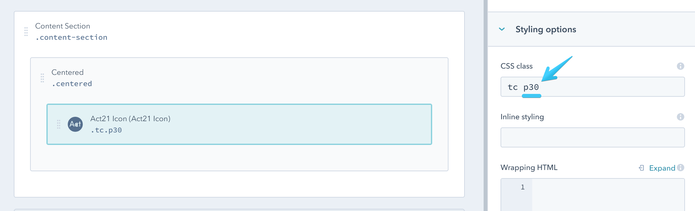 Act2 Template Builder Icon Padding Class