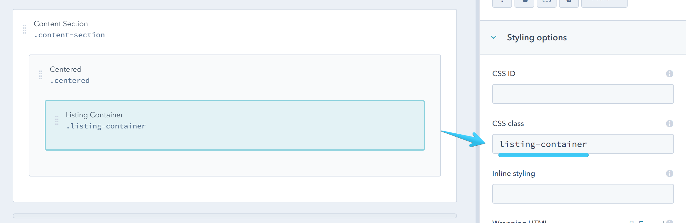 Act21 Listing Container Class