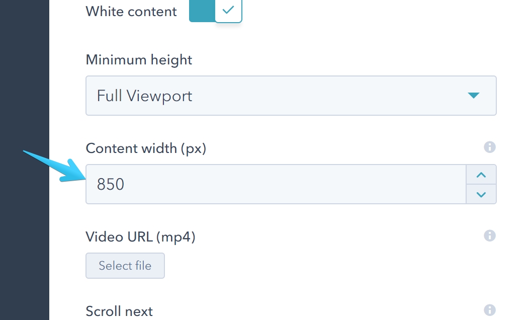 Act2 Page Editor Hero Banner Content Width