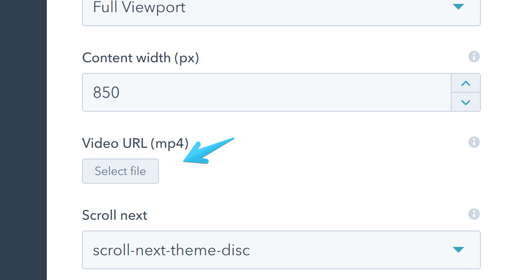 Act2 Page Editor Hero Banner Video URL