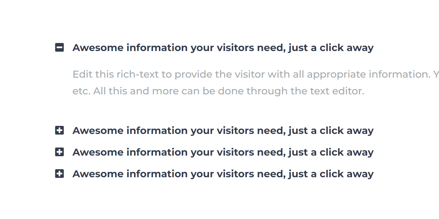 Act21 Simple Accordion Sample