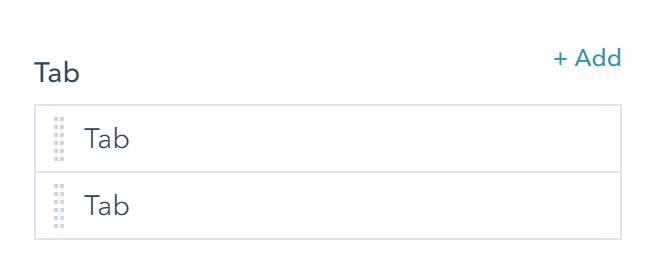 Act21 Tabs module add tabs