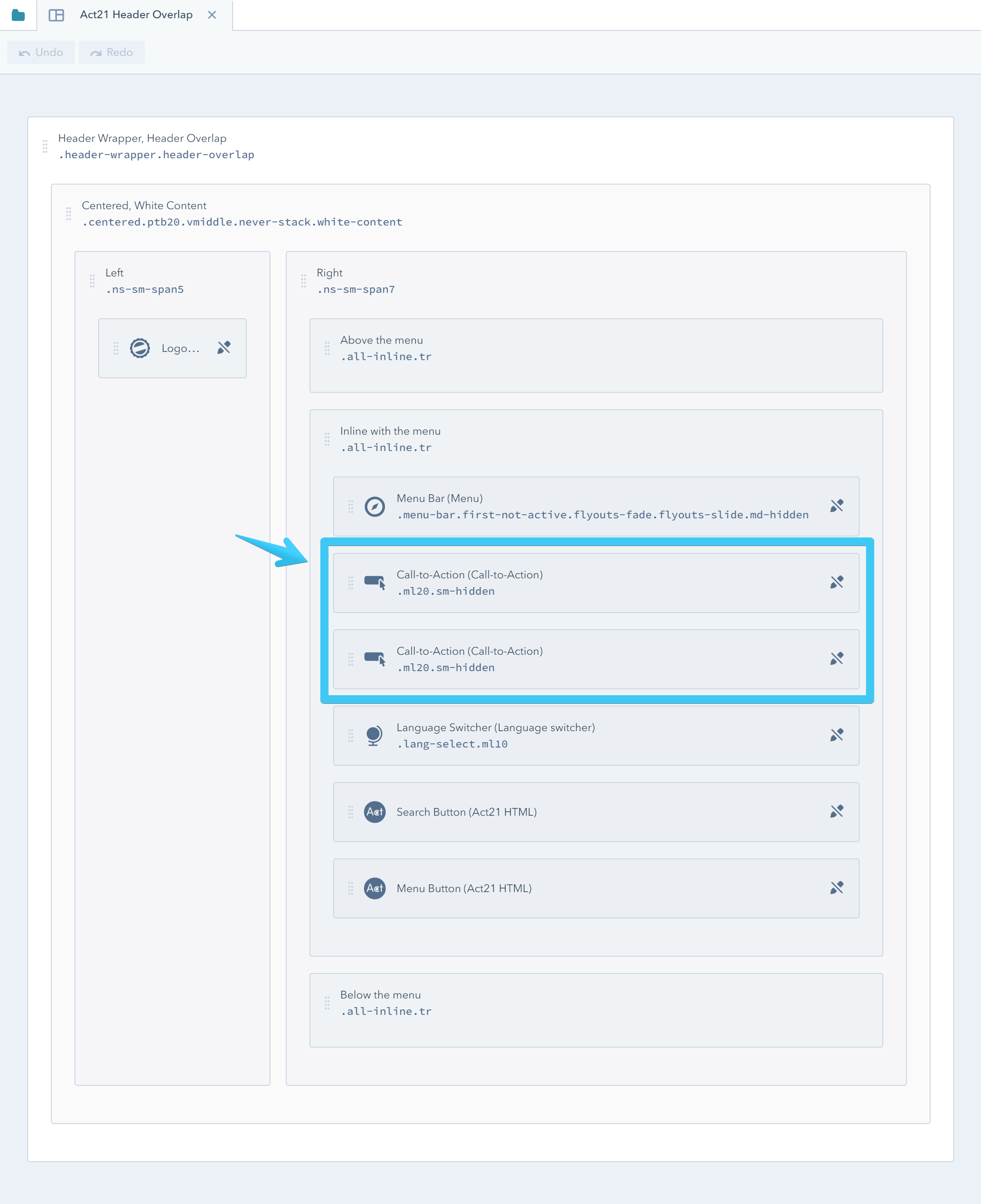 Act2 Template Builder CTAs