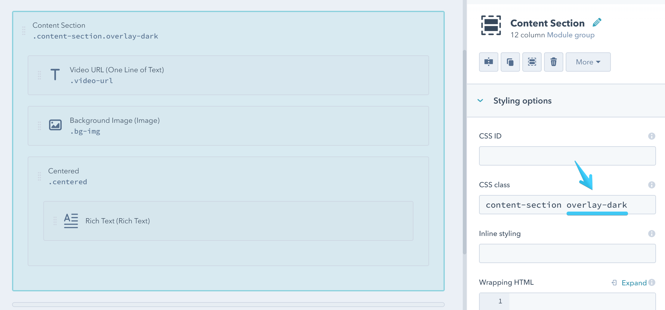 Act2 Template Builder Overlay Dark CSS Class
