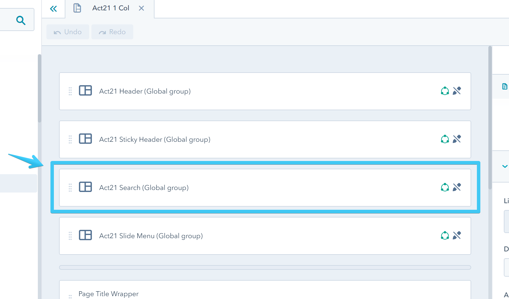 Act2 Template Builder Search