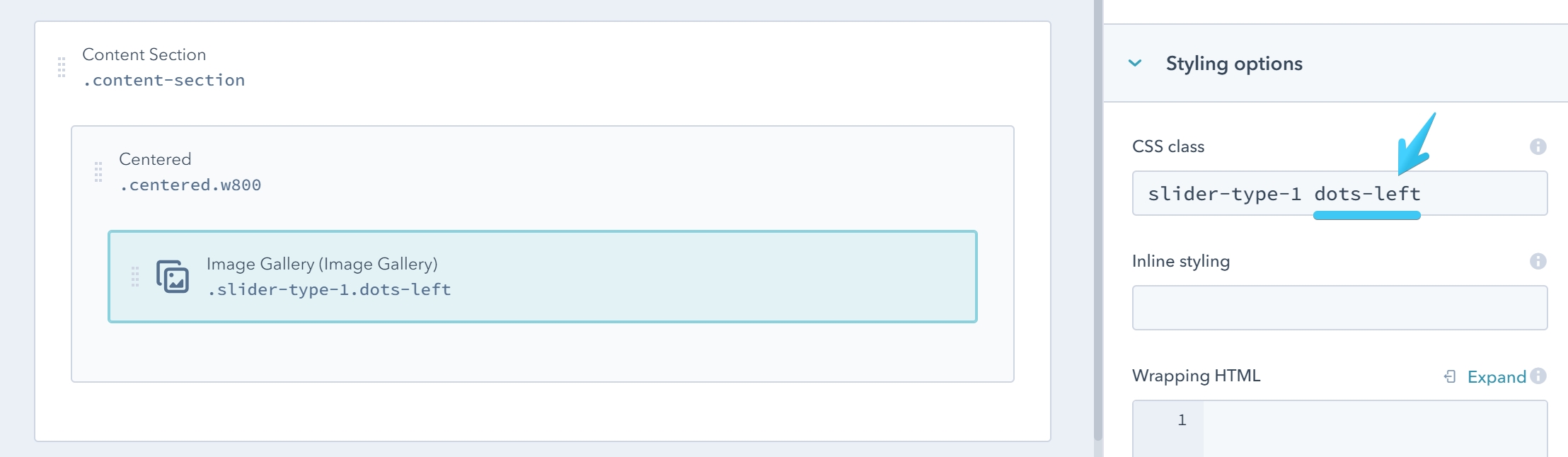 Act2 Template Builder Slider Type 1 Dots Left CSS Class